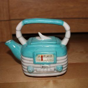 A vintage retro teapot